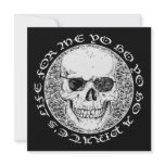 pirate skull personalized invitation
