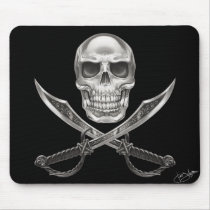 Pirate Skull Mouse Pad mousepads