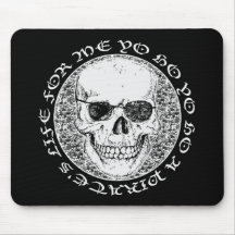 pirate skull mouse pads