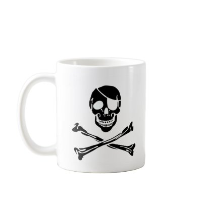 Pirate Skull Mugs by RAWRoutloud