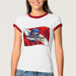 Pirate Skull on Dive Flag T Shirt