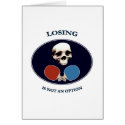 Pirate Skull Option Ping Pong Greeting Cards