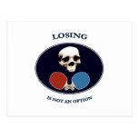 Pirate Skull Option Ping Pong Postcard