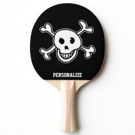 Pirate skull ping pong paddle for table tennis ping pong paddle