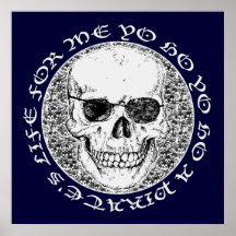 pirate skull poster