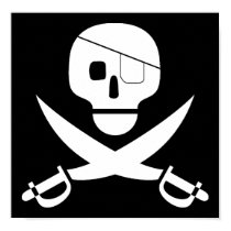 Pirate Skull Poster Print