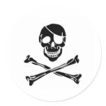 Pirate Skull stickers