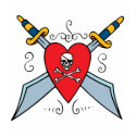 Pirate Skull Tattoo t-shirts by gotrum Pirate Skull Tattoo t-shirts
