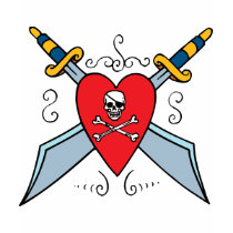 Pirate Skull Tattoo t-shirts by gotrum Pirate Skull Tattoo t-shirts