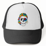 Pirate Skull Tie Dye Tee hats