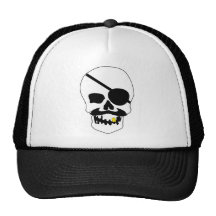 Pirate Skull Trucker Hat