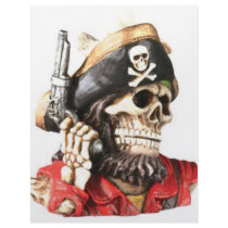 Pirate Skull w/ Pistol letterhead by YourStore Pirate Skull w/ Pistol letterhead