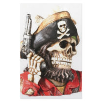 Pirate Skull w/ Pistol stationery by YourStore Pirate Skull w/ Pistol stationery