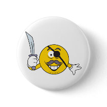 Pirate Smiley buttons