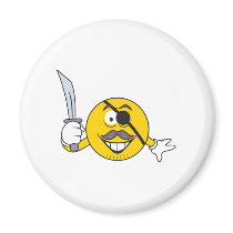 Pirate Smiley Face magnets by doonidesigns Pirate Smiley Face magnets