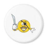Pirate Smiley Face magnets