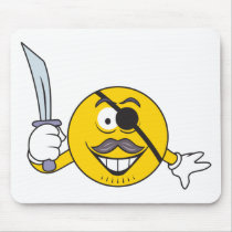 Pirate Smiley mousepads