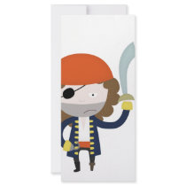 Pirate stereotype custom rack card