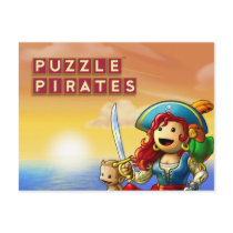 Pirate Sunset postcard by DreadRingers Pirate Sunset postcard