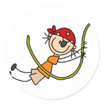 Pirate Swinging Sticker