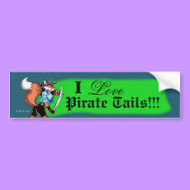 Pirate Tails Bumper Sticker bumper stickers