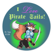 Pirate Tails Sticker
