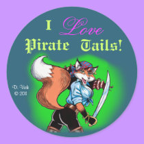 Pirate Tails Sticker stickers