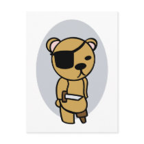 Pirate Teddy Bear postcards