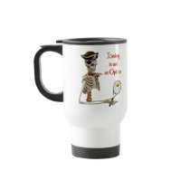 Pirate Tennis Losing Skeleton Coffee Mugs