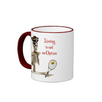 Pirate Tennis Losing Skeleton Coffee Mugs