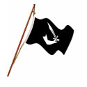 Pirate Thomas Tew Jolly Roger Flag Hoist t-shirts by sailorpatp Pirate Thomas Tew Jolly Roger Flag Hoist t-shirts