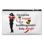 Pirate trapped in a businesswoman's body travel accessory bags