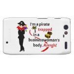 Pirate trapped in a businesswoman's body droid RAZR cover
