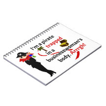 Pirate trapped in a businesswoman's body notebook