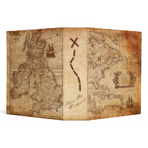 Pirate Treasure 3 Ring Binders