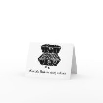 Pirate treasure chest thank-you notes cards