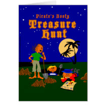 Pirate Treasure Hunt Card by jerryjindrich Pirate Treasure Hunt Card