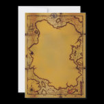 Pirate Treasure Map Invitations
