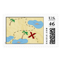 Pirate Treasure Map Postage Template postage by tanyapecora_invites Pirate Treasure Map Postage Template postage