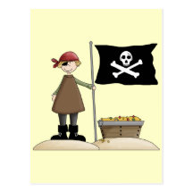 Pirate Treasure Post Card