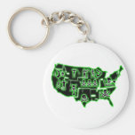 PIRATE USA 2 KEYCHAIN