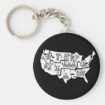 PIRATE USA 3 KEYCHAIN