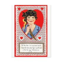 Pirate Valentine postcards