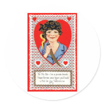 Pirate Valentine stickers