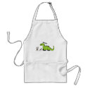 Pirate vs. Dinosaur aprons