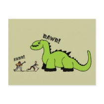 Pirate vs. Dinosaur postcards