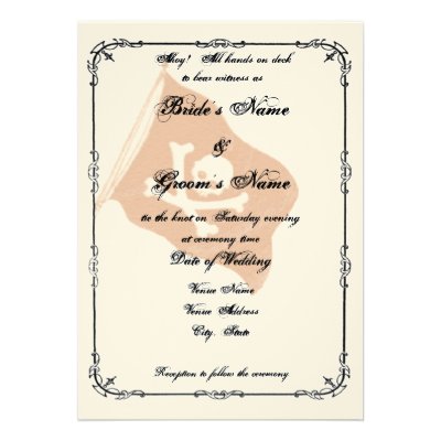Pirate Wedding Invitation