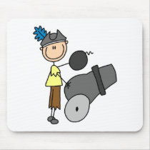 Pirate With Cannon Mousepad by stick_figures Pirate With Cannon Mousepad
