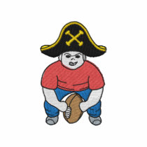 Pirate with Football embroidered shirts