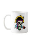 PIRATE WITH ROSE mugs by nassosvakalis PIRATE WITH ROSE mugs